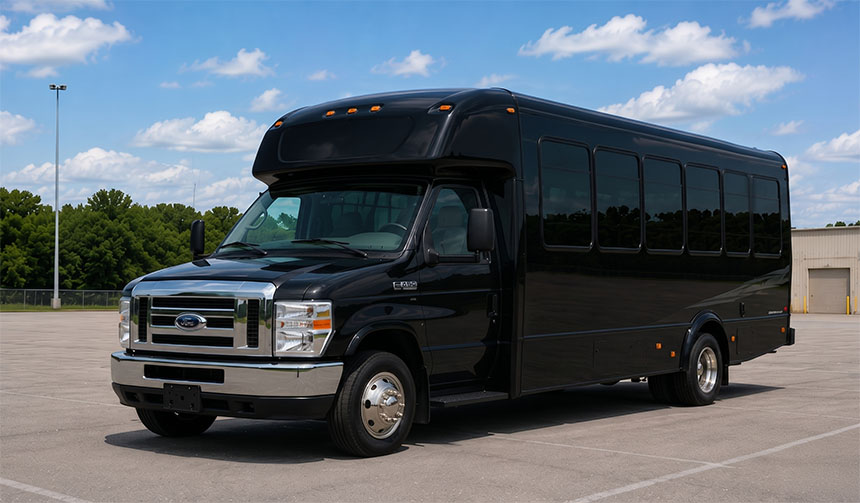 20-passenger minibus available for charter in New Bedford, MA
